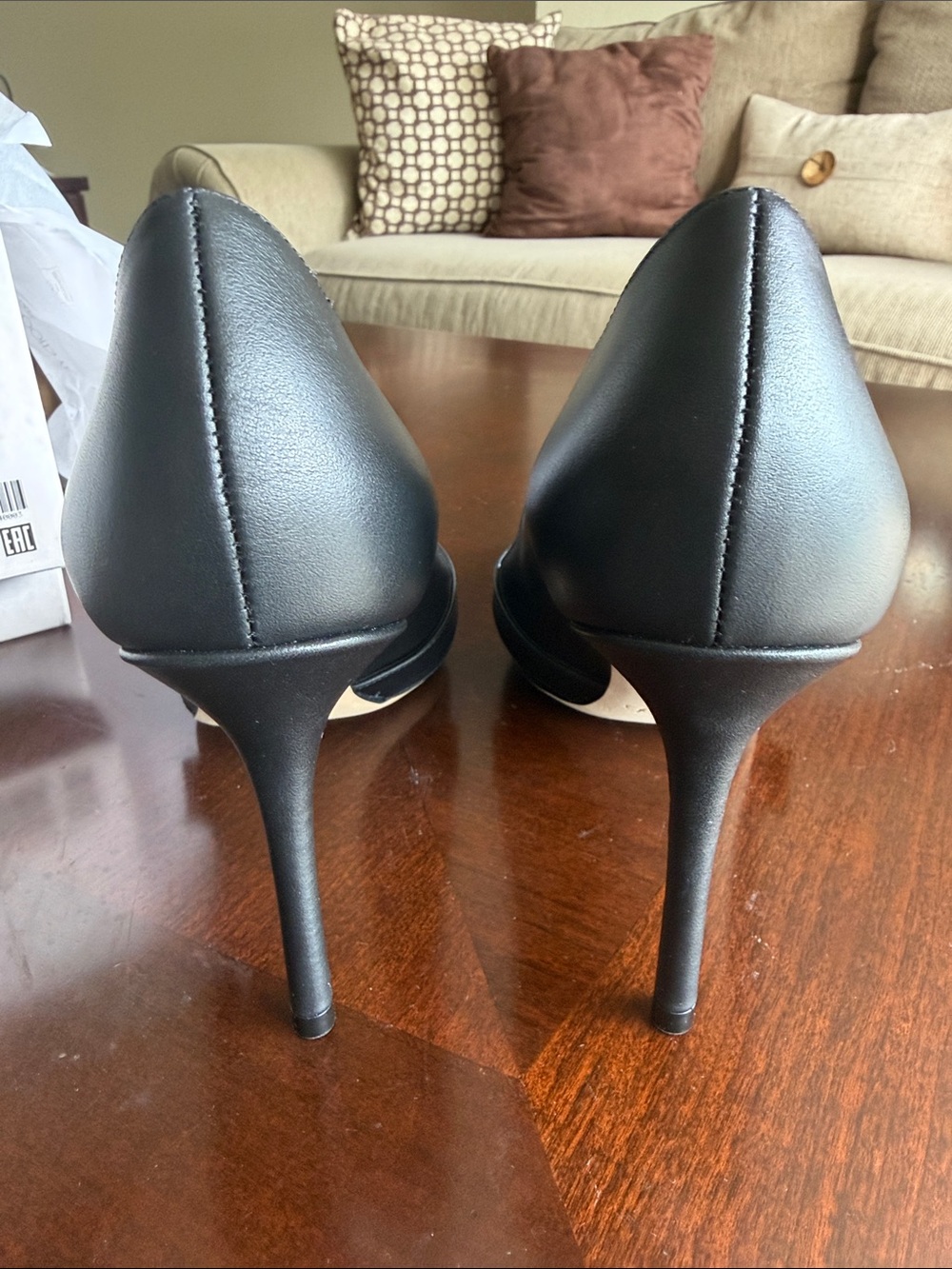 Jimmy Choo Black Leather Pointed-Toe Pumpwith Buckle Detail Alix85 size 41 NWT - Picture 8 of 9